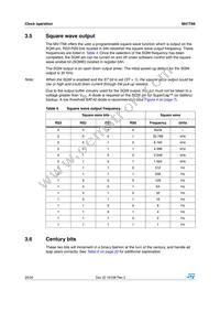 M41T66Q6F Datasheet Page 20