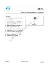 M41T80M6E Datasheet Cover