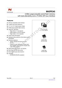 M45PE40-VMW6TG TR Datasheet Cover