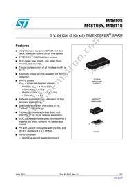 M48T08Y-10MH1E Datasheet Cover