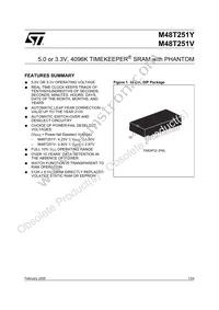 M48T251Y-70PM1 Datasheet Cover