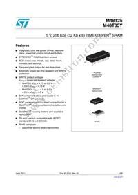 M48T35Y-70MH6F Datasheet Cover