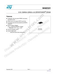 M48Z32V-35MT1E Datasheet Cover