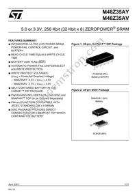 M48Z35AV-10MH6F Datasheet Cover