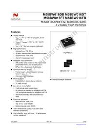 M58BW016FB7T3T TR Datasheet Cover