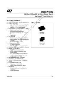 M58LW032C90ZA1 Datasheet Cover