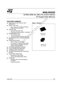 M58LW032D90ZA6 Datasheet Cover