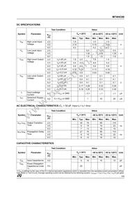 M74HC00M1R Datasheet Page 3