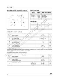 M74HC02TTR Datasheet Page 2