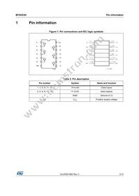M74HC04TTR Datasheet Page 3
