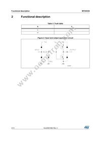 M74HC04TTR Datasheet Page 4