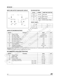 M74HC05RM13TR Datasheet Page 2