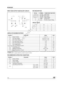 M74HC08B1R Datasheet Page 2