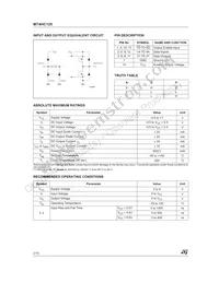 M74HC125RM13TR Datasheet Page 2