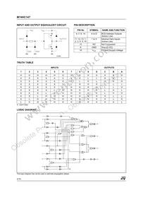 M74HC147RM13TR Datasheet Page 2