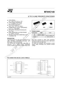 M74HC148TTR Datasheet Cover