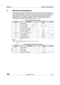 M74HC14YTTR Datasheet Page 5