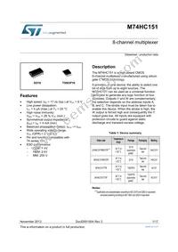 M74HC151YTTR Datasheet Cover