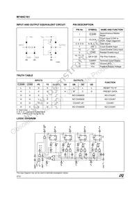 M74HC161B1R Datasheet Page 2