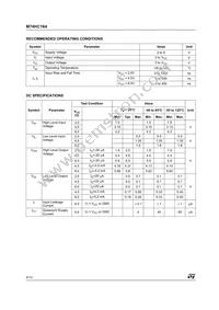 M74HC164TTR Datasheet Page 4
