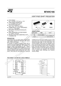M74HC166B1R Datasheet Cover