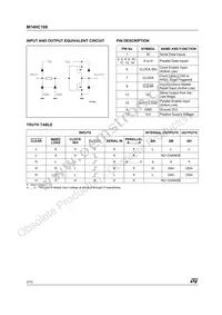 M74HC166B1R Datasheet Page 2