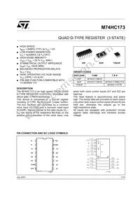 M74HC173B1R Datasheet Cover