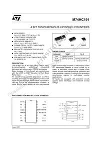 M74HC191B1R Datasheet Cover