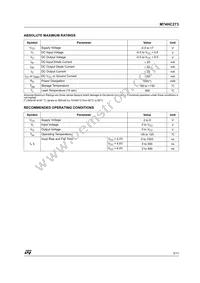 M74HC273TTR Datasheet Page 3