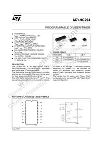 M74HC294RM13TR Datasheet Cover
