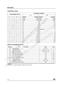 M74HC294RM13TR Datasheet Page 4