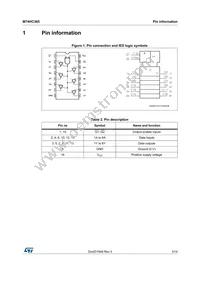 M74HC365TTR Datasheet Page 3