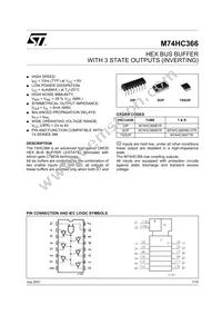 M74HC366RM13TR Datasheet Cover