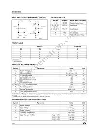 M74HC366RM13TR Datasheet Page 2