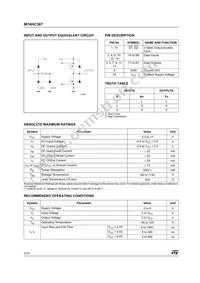 M74HC367RM13TR Datasheet Page 2