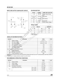 M74HC368B1R Datasheet Page 2