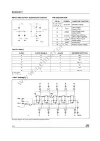 M74HC4017RM13TR Datasheet Page 2