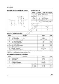 M74HC4049B1R Datasheet Page 2