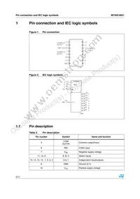 M74HC4051TTR Datasheet Page 2