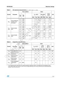 M74HC4051TTR Datasheet Page 7