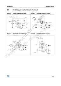 M74HC4051TTR Datasheet Page 9