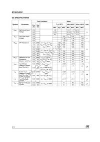 M74HC4052TTR Datasheet Page 4