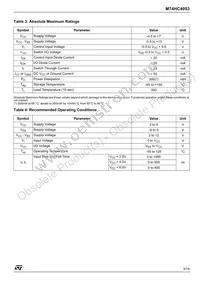 M74HC4053RM13TR Datasheet Page 3