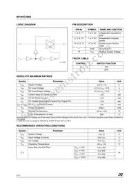 M74HC4066TTR Datasheet Page 2