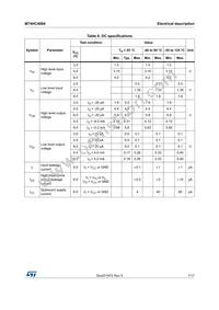 M74HC4094B1R Datasheet Page 7