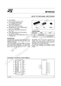 M74HC42TTR Datasheet Cover