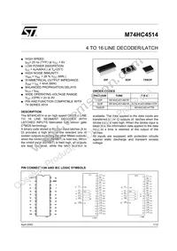 M74HC4514RM13TR Datasheet Cover