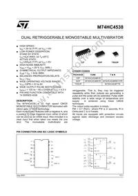M74HC4538TTR Datasheet Cover