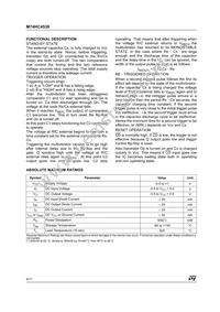 M74HC4538TTR Datasheet Page 4