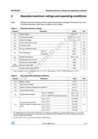 M74HC4851TTR Datasheet Page 5